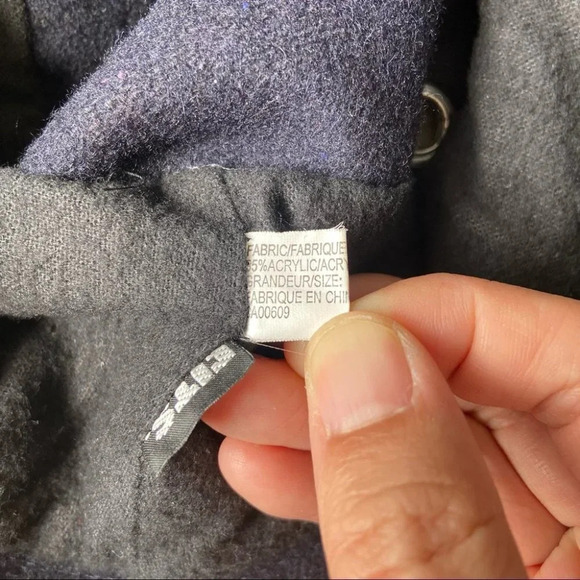 Navy Blue  Wool Blend Buckle Hat - Picture 14 of 15